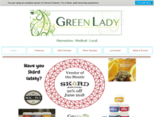 Tablet Screenshot of greenladymj.com